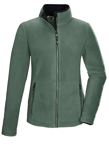 KILLTEC KOW 3 WMN FLC JCKT Fleecejacke - Funktionsjacke für Damen, ideal als Übergangsjacke oder Midlayer, mit 2-Wege-Stretch für hohen Tragekomfort und praktischen verschließbaren Taschen.