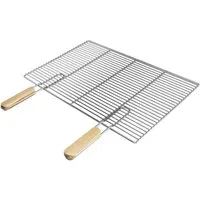 ECD Germany Edelstahl Grillrost 60 x 40 cm mit abnehmbaren Griffen - Hochwertiger Grillrost aus rostfreiem Edelstahl, ideal für selbstgebaute Grills oder als Ersatz. Robuste Bauweise, leicht zu reinigen und für perfekten Grillgenuss.