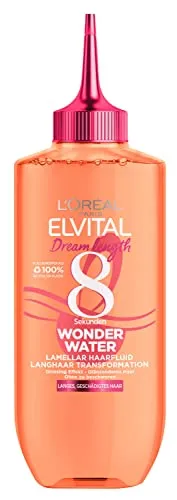 L'Oréal Paris Elvital Dream Length 8 Sekunden Wonder Water - Haarkur ohne Silikone für geschmeidiges Haar in nur 8 Sekunden! Ideal für alle Haartypen, sorgt für sofortige Kämmbarkeit und intensiven Glanz.
