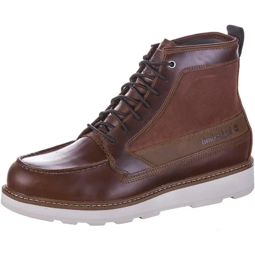 TIMBERLAND Britton Mills Mid Boots Herren - Rust Full Grain, Größe 42 - Wanderschuhe aus hochwertigem Echtleder mit klassischer Schnürung; die innovative TimberCrush-Technologie sorgt für höchsten Tragekomfort und optimale Unterstützung beim Wandern.