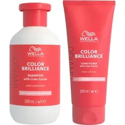 Wella Professionals Invigo Color Brilliance Fine Set - Shampoo & Conditioner - Shampoos für feines, gefärbtes Haar, mit Limettenkaviar und Vitamin E für strahlenden Glanz und Farbbrillanz. Schützt vor schädlichen Metallrückständen im Wasser.