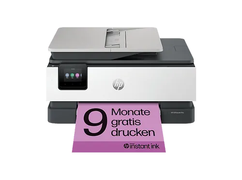 HP Officejet Pro 8124e All-in-One Drucker - Multifunktionsdrucker für Farbe und Tinte, ideal für effizientes Drucken und Kopieren mit bis zu 20 Seiten/Min. - perfekt für Büro und Home Office.