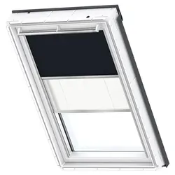 VELUX Verdunkelung Plus DFD Manuell Uni Dunkelblau/Weiß 1100 - Zubehör für Fenster: Flexibles Verdunkelungs- und Sichtschutzrollo, ideal für VELUX-Dachfenster, ermöglicht individuellen Lichtschutz und Privatsphäre.