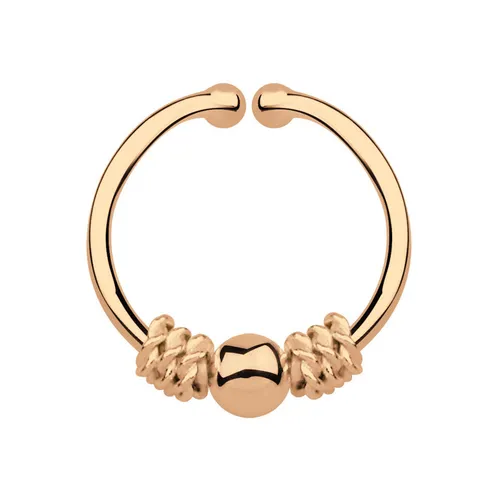 Nasenpiercing Schmuck Nasenring Fake Septum Rose Gold, Motiv Kugel in 1,0x10mm