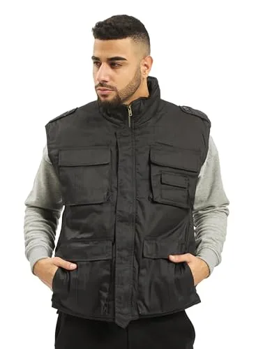Brandit Ranger Weste schwarz, L - Freizeitjacke mit bequemem Schnitt, vielen praktischen Taschen und angenehmem Baumwollfutter für ein optimales Trageklima.