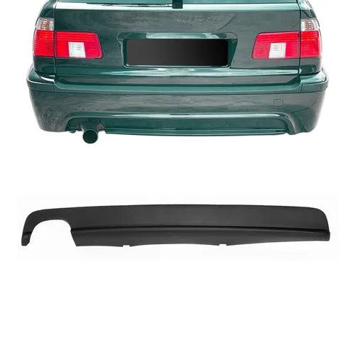 Diffusor hinten Stoßstange Einsatz schwarz matt Set für BMW E39 M - Stoßstangen Zubehör für BMW 3er E39, hochwertiger ABS-Diffusor mit ABE, ideal für Tuning und Styling, passend für M-Stoßstangen, einfache Montage empfohlen.