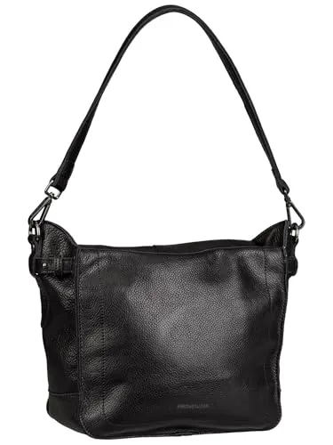 FredsBruder My Forever Friend Schultertasche aus Leder, 26.5 cm, schwarz - Elegante Handtasche aus hochwertigem Leder, ideal für stilbewusste Frauen, die Funktionalität und Design schätzen.