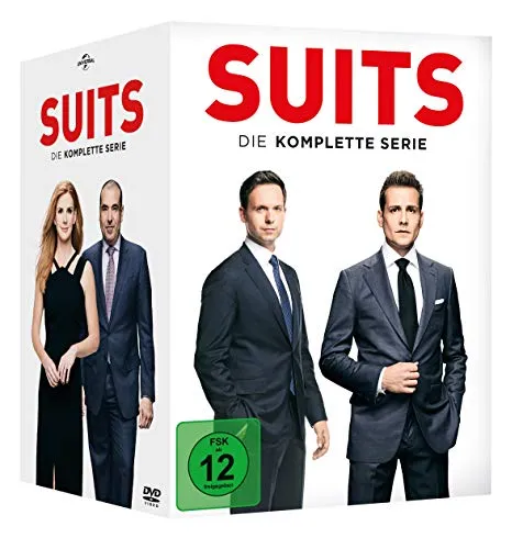 Suits - Die komplette Serie [34 DVDs] - Fernsehserie mit allen Staffeln, ideal für Fans von Anwaltsdramen und spannenden Wendungen.