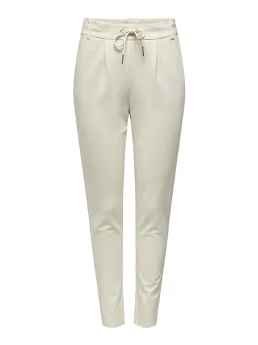 ONLY Jogger Pants ONLPOPTRASH LIFE EASY COL PANT PNT NOOS - Modische Jogginghose in Cloud Dancer mit bequemer Form, elastischem Bund und Kordelzug für optimalen Tragekomfort.
