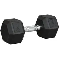 HOMCOM Hanteln 17,5kg – Kurzhantel mit gerändeltem Griff - Hanteln für Zuhause und Fitnessstudio, sechseckiges Design verhindert Wegrollen und sorgt für sicheren Halt. Ideal für gezieltes Krafttraining und Verbesserung der Ausdauer.