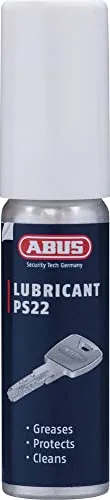 ABUS Pflegespray PS22 - fettfreier Schmierstoff für Türzylinder, Autoschlösser, Werkzeuge - gegen Verschleiß und Quitschen - 13 ml Blau