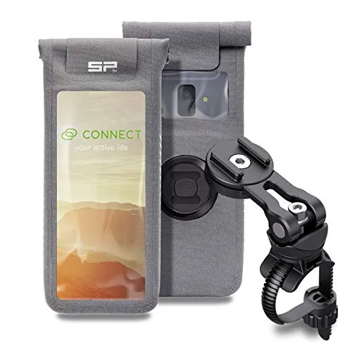 SP CONNECT Bike Bundle II Universal Case M - Standard Handyhüllen mit robustem Design und wetterfestem Cover, ideal für Fahrradfahrer, die ihr Smartphone sicher und schnell montieren möchten.