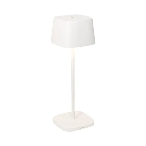 Zafferano Ofelia Pro - Wiederaufladbare LED-Tischlampe - Dimmbar und ideal für Innen- und Außenbereiche, bietet die Ofelia Pro 9 Stunden Licht mit 150 Lumen in warmen Farbtönen. Perfekt für Bars, Restaurants und Wohnräume.