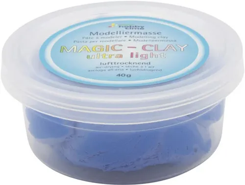 Glorex Magic-Clay ultralight blau 40 g, 57 Gramm  Knet- & Modelliermaterial