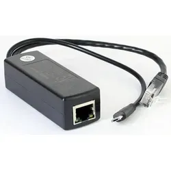 POE Injector/Splitter für Raspberry Pi B/B+/2/3 - Praktischer POE Injector/Splitter wandelt 48V POE-Spannung in 5V um. Ideal für die direkte Verbindung zu Raspberry Pi und anderen Geräten über ein LAN-Kabel, ohne zusätzlichen Stromanschluss.