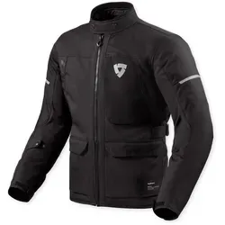 Rev'it Convergent H2O Herren Motorradjacke Gr. XXL - Schwarz, wasserdicht und stylisch - Wasserdichte Motorradjacke für Herren in Größe XXL. Ideal für alle Jahreszeiten, mit optionalen Protektoren für zusätzlichen Schutz und einem modernen Design.