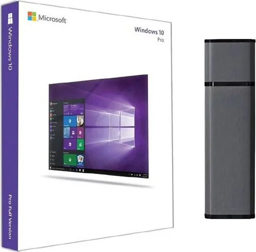 Microsoft Windows 10 Pro Key 32/64 Bit Lizenz-Key Deutsch mit Bootable USB-Stick - Büroanwendungen mit Windows 10 Pro: Professionelle Features wie BitLocker-Sicherheit und Remote Desktop für flexibles Arbeiten. Ideal für Unternehmen und Home Office.