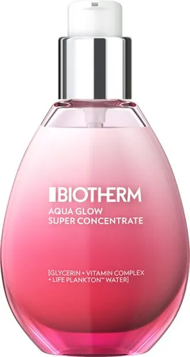 Biotherm Aquasource Aqua Glow Super Concentrate 50 ml - Intensiv feuchtigkeitsspendende Gesichtscreme mit Life Plankton und Vitamin C, für strahlenden Teint und 24 Stunden Pflege