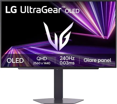 LG UltraGear OLED 27GX704A-B 27 Zoll Gaming-Monitor - Monitore: Quad HD Gaming-Monitor mit 240 Hz Bildwiederholfrequenz und 0,03 ms Reaktionszeit für flüssiges Gameplay und lebendige Farben dank OLED-Display und HDR10.
