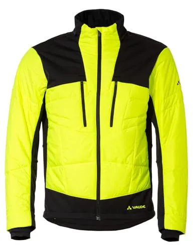 Vaude Minaki IV Thermo Herren Bikejacke - Gelb - L - Fahrradbekleidung für kalte Tage, mit wind- und wasserabweisendem Material für optimalen Komfort beim Radfahren.