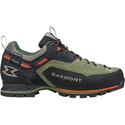 Garmont Dragontail MNT Evo GTX Herren Zustiegsschuhe - wasserdicht und stabil | Black/Olivine EU 45 - Die Garmont Dragontail MNT Evo GTX Herren Zustiegsschuhe bieten hohen Komfort und Stabilität. Mit wasserdichter GORE-TEX® Membrane und griffiger Vibram® Laufsohle sind sie ideal für anspruchsvolle Bergtouren.