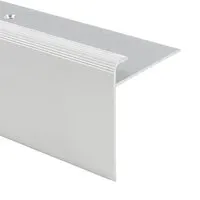 KARAT Stufenkantenprofil Safety - Form F - Treppenkantenprofil Silber 50 x 53 x 1340 mm