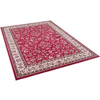 Pergamon Orient Teppich, Rot, 140x200 cm - Teppiche & Böden, hochwertiger Orientteppich aus unempfindlichem Polypropylen, schadstoffgeprüft und pflegeleicht - ideal für jedes Zuhause.