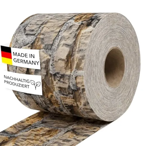 Zaundruck Sichtschutzstreifen Polyester - nachhaltiger Sichtschutz für Doppelstabmattenzaun - Motiv Windschutz 26 m x 19 cm - Sichtschutz-Rolle - Münsterland