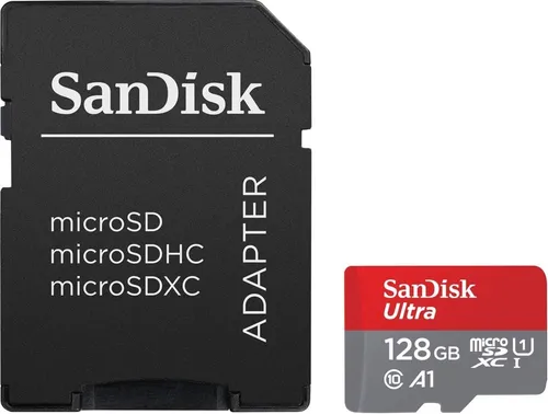SanDisk Ultra microSDXC A1 140MB/s Class 10 Speicherkarte + Adapter - Schneller Speicher für Smartphones und Tablets, ideal für Fotos, Videos und Apps
