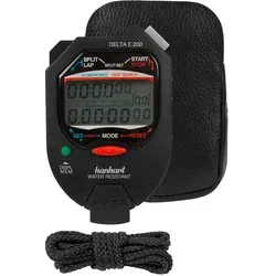 Hanhart Delta E 200 elektronische Stoppuhr - Präzise Laboruhr mit 1/100 Sek. Genauigkeit, ideal für wissenschaftliche Anwendungen und Sport. Mit Pacer- und Count-Down-Funktion für vielseitige Nutzung.