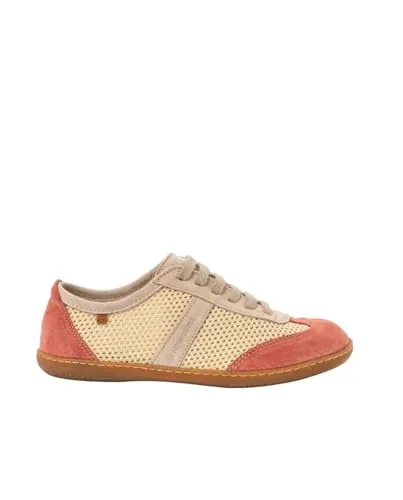 El Naturalista Unisex N5293 EL Viajero Low-top, Cream-FRAMBUESA, 42 EU Weit - Herren-Sneaker mit herausnehmbarer, chromfreier Innensohle für optimalen Komfort und Nachhaltigkeit.