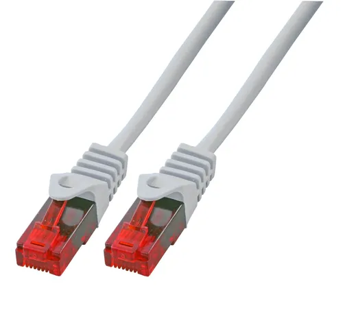 BIGtec 25m Gigabit Ethernet LAN Kabel Netzwerkkabel grau