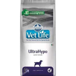 FARMINA Vet Life Dog Ultrahypo 12kg - Spezialtrockenfutter für Hunde mit Unverträglichkeiten, unterstützt die Gesundheit und lindert Allergiesymptome effektiv.