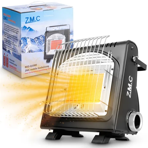 2in1 Tragbare Gasheizung und Camping Gaskocher 1,7KW - Campingkocher mit Piezo-Zündung, leicht und klappbar, ideal für Outdoor-Aktivitäten oder Indoor-Nutzung.