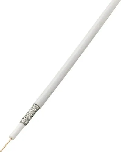 TRU Components 1570929 Koaxialkabel Außen-Durchmesser: 6.60mm RG6 /U 75Ω 85 dB Weiß 25m