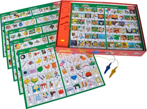 Noris 606013702 Kinder Electric - Lernspiel-Klassiker für 4 Jahre und älter, fördert spielerisch die Zuordnung von Bildern und macht Lernen zum Vergnügen