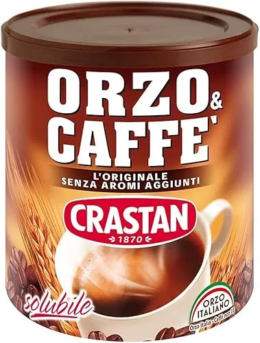 Crastan Orzo und Instant Caffè 'Solubil' 120g - Kaffee, Gerste - Ohne Zusatz, einzigartige Zutatenkombination - Pouch - Kaffeegetränk