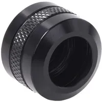 Eiszapfen PRO 13mm HardTube Fitting G1/4 - Deep Black, Verbindung schwarz (matt), für Acrylrohre, Messingrohre, Carbonrohre