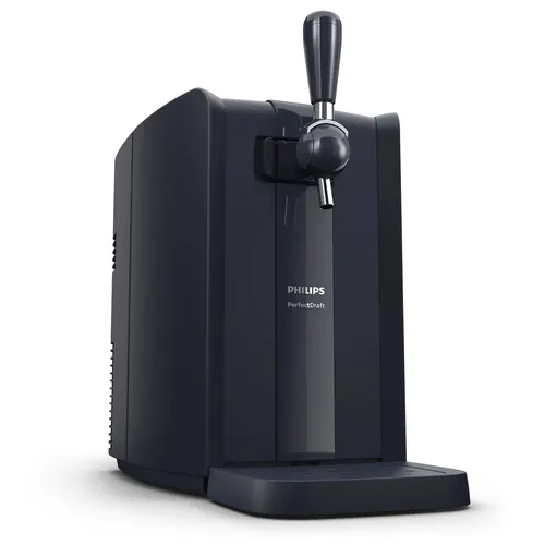 Philips Bierzapfanlage Perfect Draft 5000 Series HD3761/60 - Zapfanlage für frisches Fassbier mit 3 Grad Kühlung, LED-Beleuchtung und einfachem Fasswechsel – ideal für Partys!