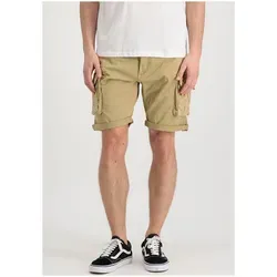 Alpha Industries Herren Crew Short für Cargos - Sand, 34 EU - Herren-Bademode im Slim Fit mit stylishem "Remove Before Flight" Tag und Alpha Patch für einen trendigen Look.