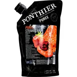 Erdbeer-Püree Camarossa-Mara-des-Bois 1KG von Ponthier - Trockenfrüchte & -gemüse, 100% natürliches Erdbeeren-Püree, ideal für Smoothies und als Topping für Desserts, vegan und ohne künstliche Aromen.