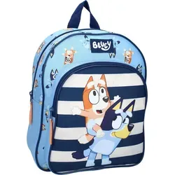 Bluey Rucksack Jump Into Fun 30 cm - Blau - Offizieller Bluey Rucksack mit 3D-Design für kleine Fans. Großzügiger Stauraum und verstellbare Schultergurte sorgen für Komfort im Schulalltag und bei Ausflügen.