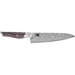 Miyabi Iki Gyutoh von Zwilling - Hochwertiges Kochmesser aus Seki, Japan mit 49-lagiger Klinge aus MC66 Pulverstahl und exklusive Mondlicht-Damastmuster für müheloses Schneiden von Fleisch, Fisch und Gemüse.