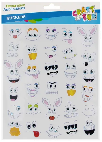Ozdoba dekoracyjna naklejki Emocje op. 30 szt. CRAFT WITH FUN 5554 5905523655117