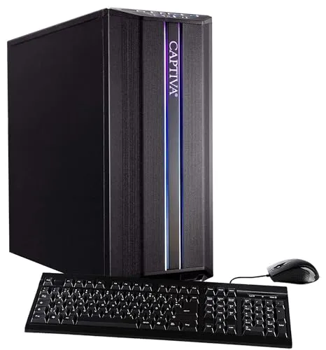Captiva PC Power Starter R69-384 I AMD Ryzen 5 5600G I Mainboard A520M I 16GB DDR4 RAM I Radeon Graphics I 500GB M.2 SSD I ohne Windows I Office Personal Computer I WLAN I USB HDMI