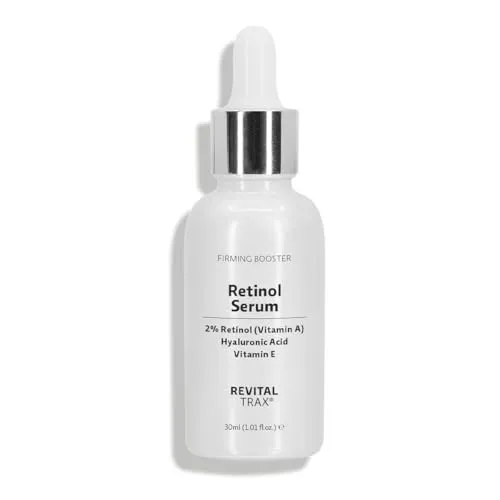 RevitalTrax 2% Retinol Serum mit Hyaluronsäure - Hochwertiges Serum für die Hautpflege: Das 2% Retinol Serum von RevitalTrax verbessert die Hauttextur und sorgt für ein jugendliches Aussehen. Mit Hyaluronsäure für intensive Feuchtigkeit und eine strahlende Haut.