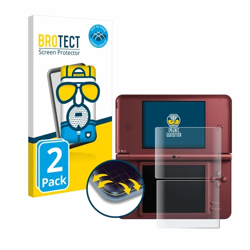 2x Fullscreen für Nintendo DSi XL Matt Display Schutzfolie