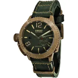 U-Boat Doppiotempo Bronze Automatik GMT - 2. Zeitzone - Herren-Armbanduhr mit GMT-Funktion, grünem Zifferblatt und hochwertigem Bronze-Gehäuse. Ideal für stilbewusste Abenteurer.
