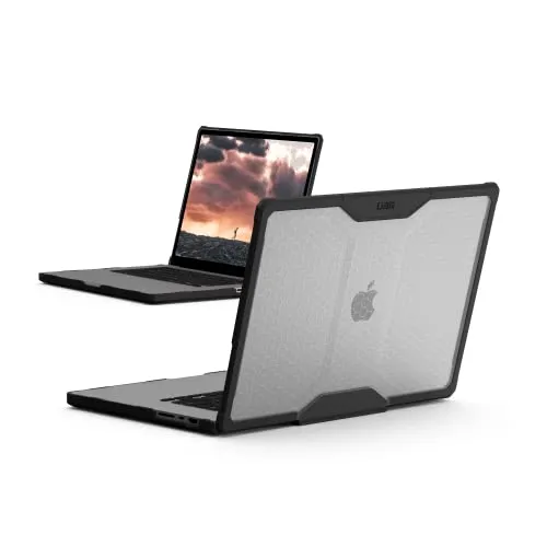 UAG Plyo - ice - MacBook Pro 16" M3 2023/M2 2023/M1 2021 - Taschen für MacBook Pro, stoßfestes Design mit verbesserter Luftzirkulation und medizinisch getesteten Materialien für optimale Hygiene.