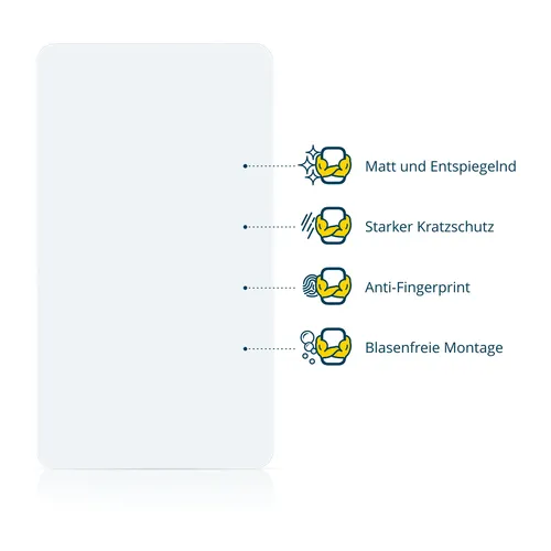 2x Schutzfolie Matt für Rolex Yacht-Master 40 mm (Date) Displayschutz
